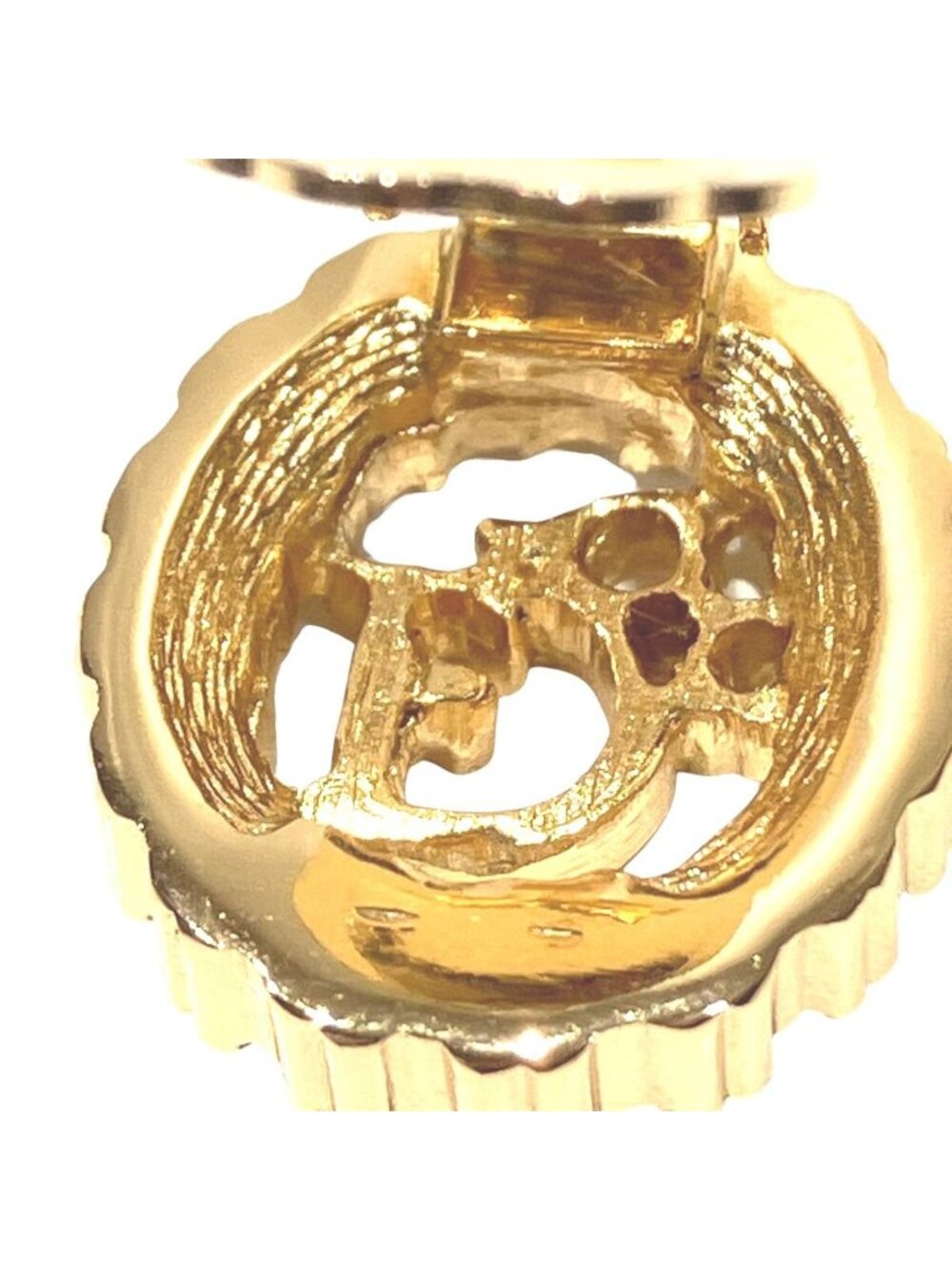 Dior Logo Earrings Rhinestone - Picture 5 of 9